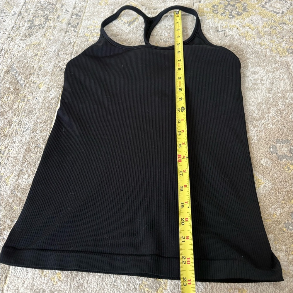 Athleta Ribbed Racerback Black Tank Top - Picture 7 of 8